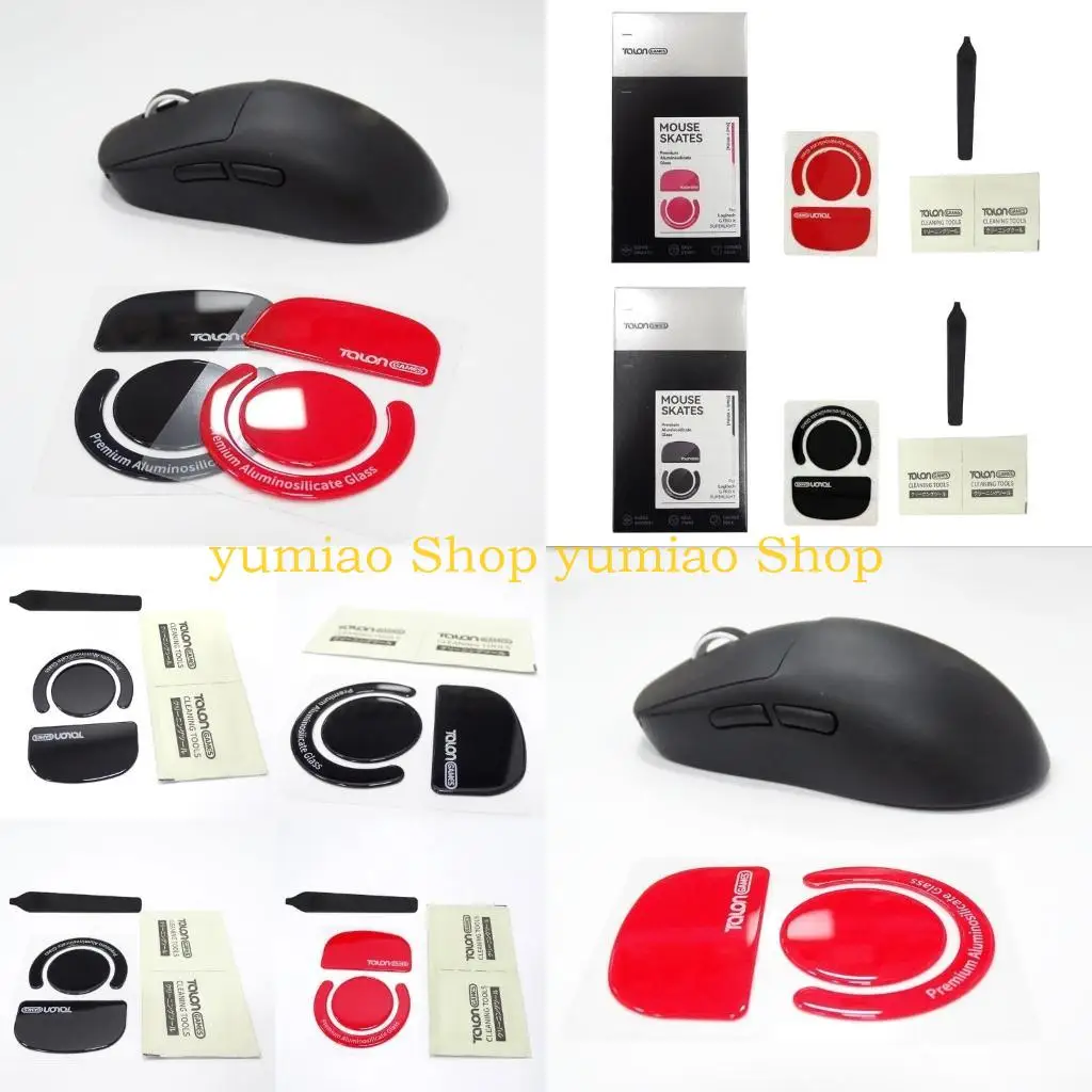 

587b Стеклянные наклейки на мыши с закругленными изогнутыми краями мыши для мыши для GPX