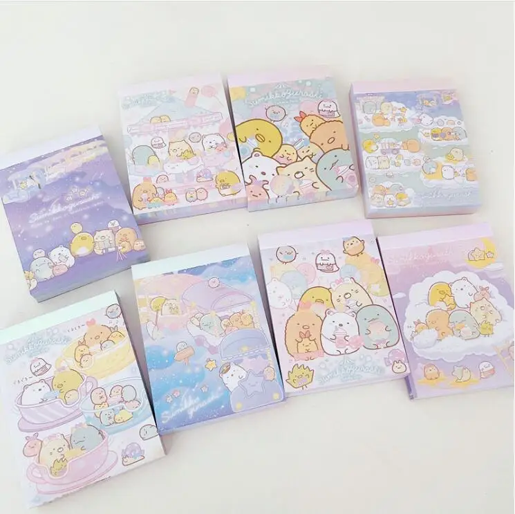 24 pcs/lot Sumikko Gurashi Memo Pad Sticky Note Cute N Times Stationery Label Notepad Bookmark Post School Supplies Wholesale