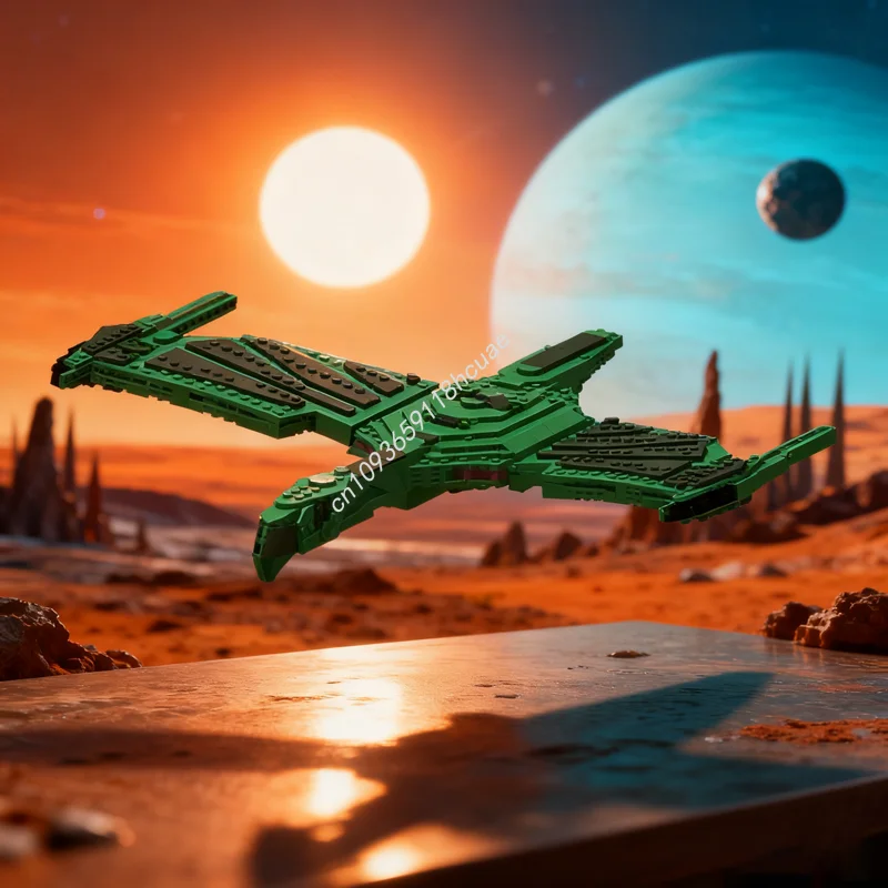 1533 قطعة MOC رومولان داينوس فئة Warbird الفضاء نموذج اللبنات لتقوم بها بنفسك هدايا عيد الميلاد ألعاب إبداعية فكرة عيد ميلاد الاطفال #1