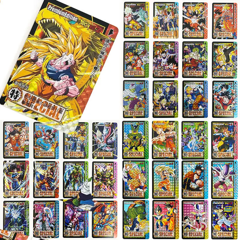Diy Homemade Anime Dragon Ball Flash Card Broli Son Goku Vegeta Iv Frieza Character Collection Flash Card Cartoon Toys Gift