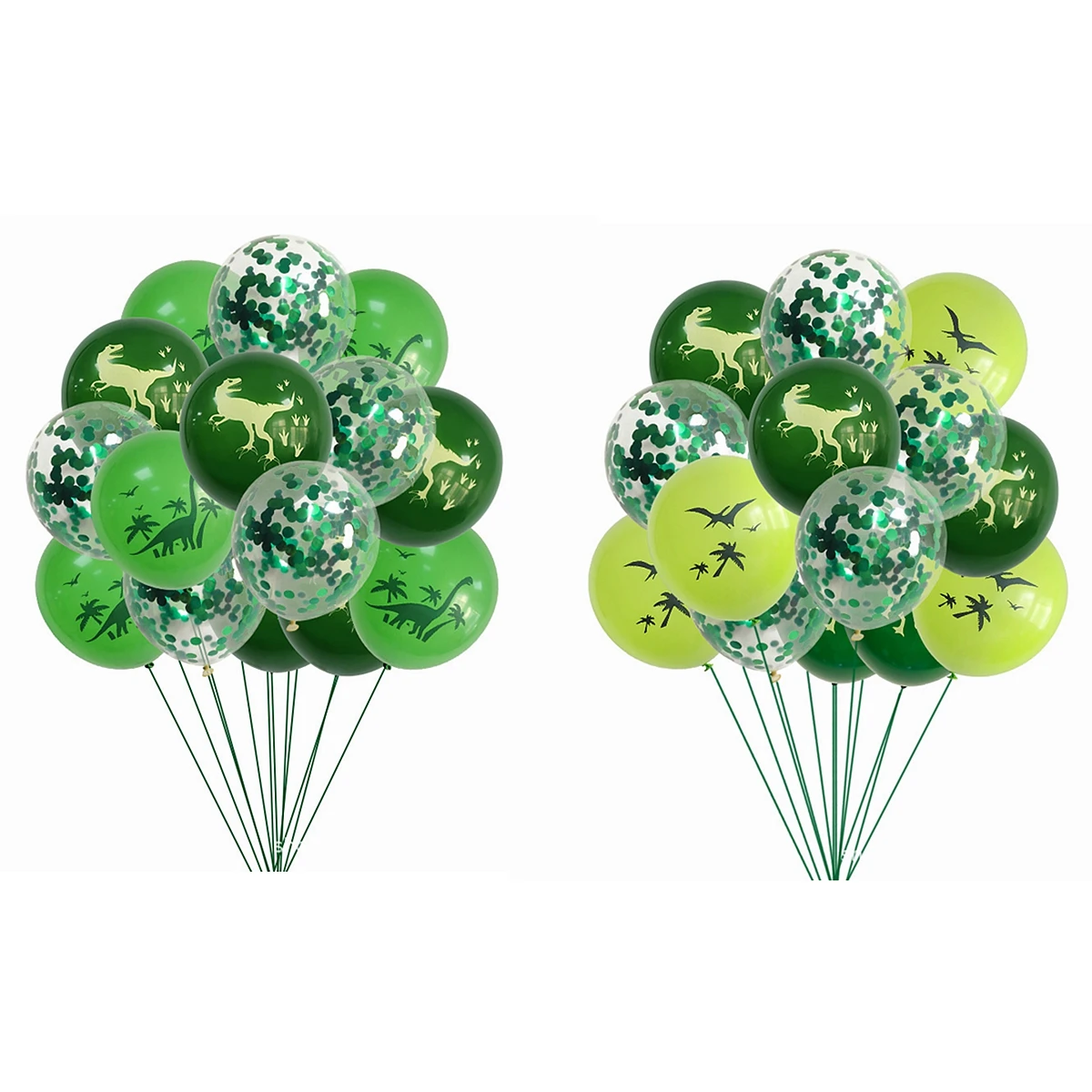 بالونات الديناصورات لتزيين حفلات أعياد الميلاد السعيدة للأطفال الأولاد وحفلات استقبال المولود الجديد، بالونات الديناصورات في الغابة سفاري، مستلزمات أعياد الميلاد