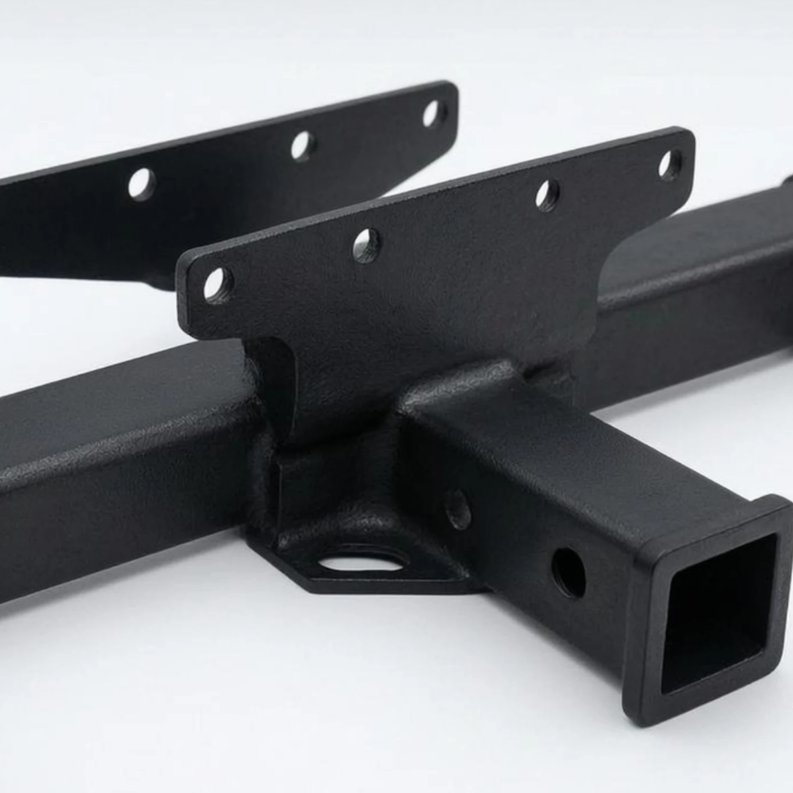 Rear Tow Hitch Bar Welded Brackets Triple Receiver Hitch Towing Accessory Bolt-on Powder Coated