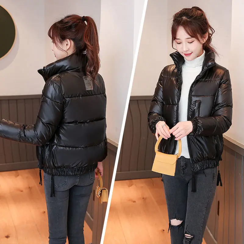 Female Parkas Puffy Coats Women Fashion Light Winter Slim Thick Warm Simple Shorts Coats Streetwear All Match Chic Jacket Q235