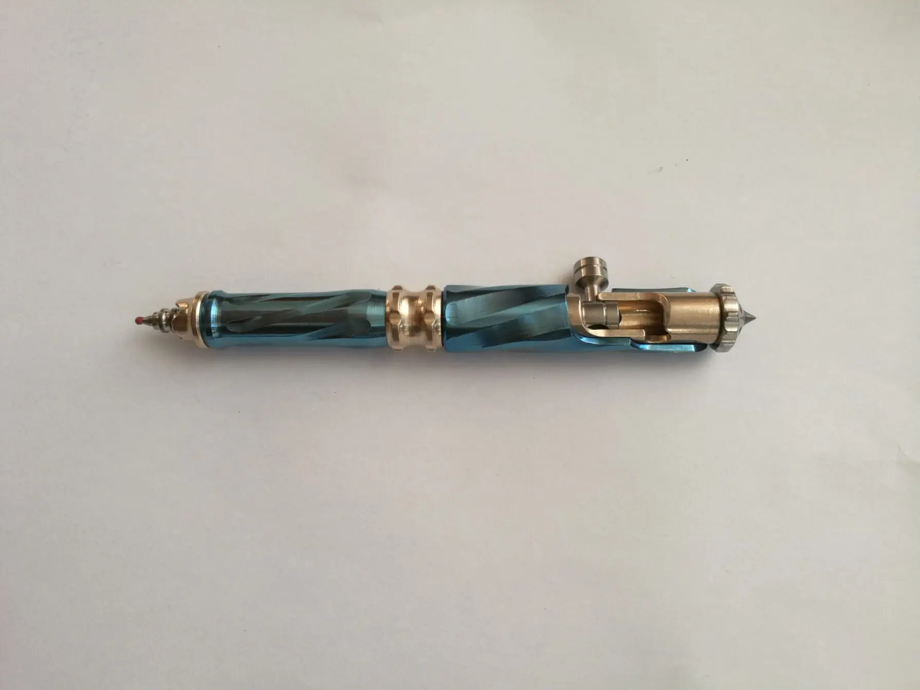 Spiral Pattern Handmade Edc Pen, Ballpoint Writing Pen