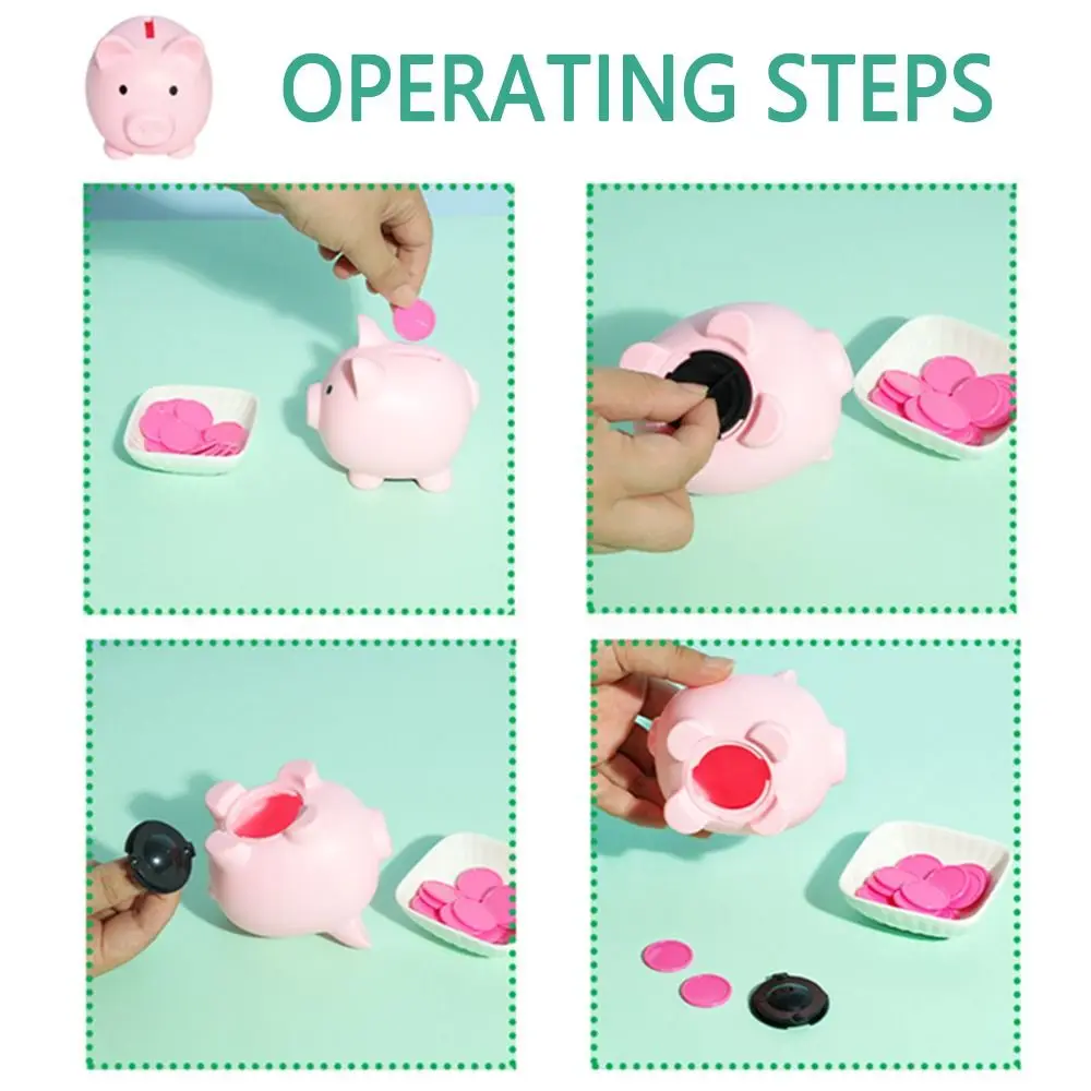 Tirelire créative couleur correspondant jouets coloré en plastique enfant en bas âge jouet à monnaie pratique bricolage enfants tirelire