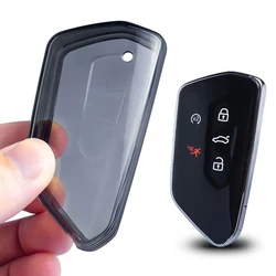 Car Key Fob Cover Case Holder For Golf MK8 ID.4 2022 2023 Car Key Full Cover Shell Car Black TPU Key Protective Case