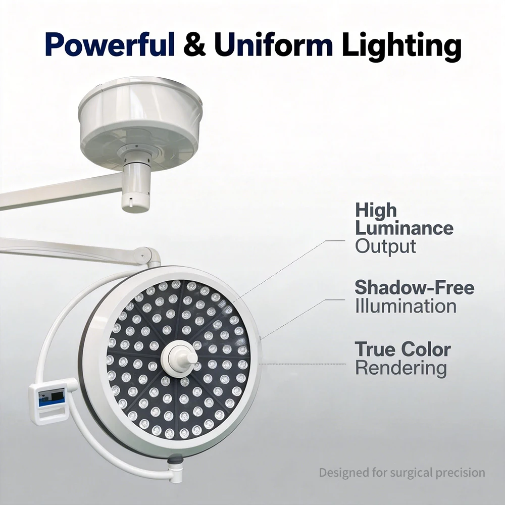 Adjustable LED700 Smart Control Ceiling Shadowless Surgical Light  Medical Operating Lamp for Operating Room