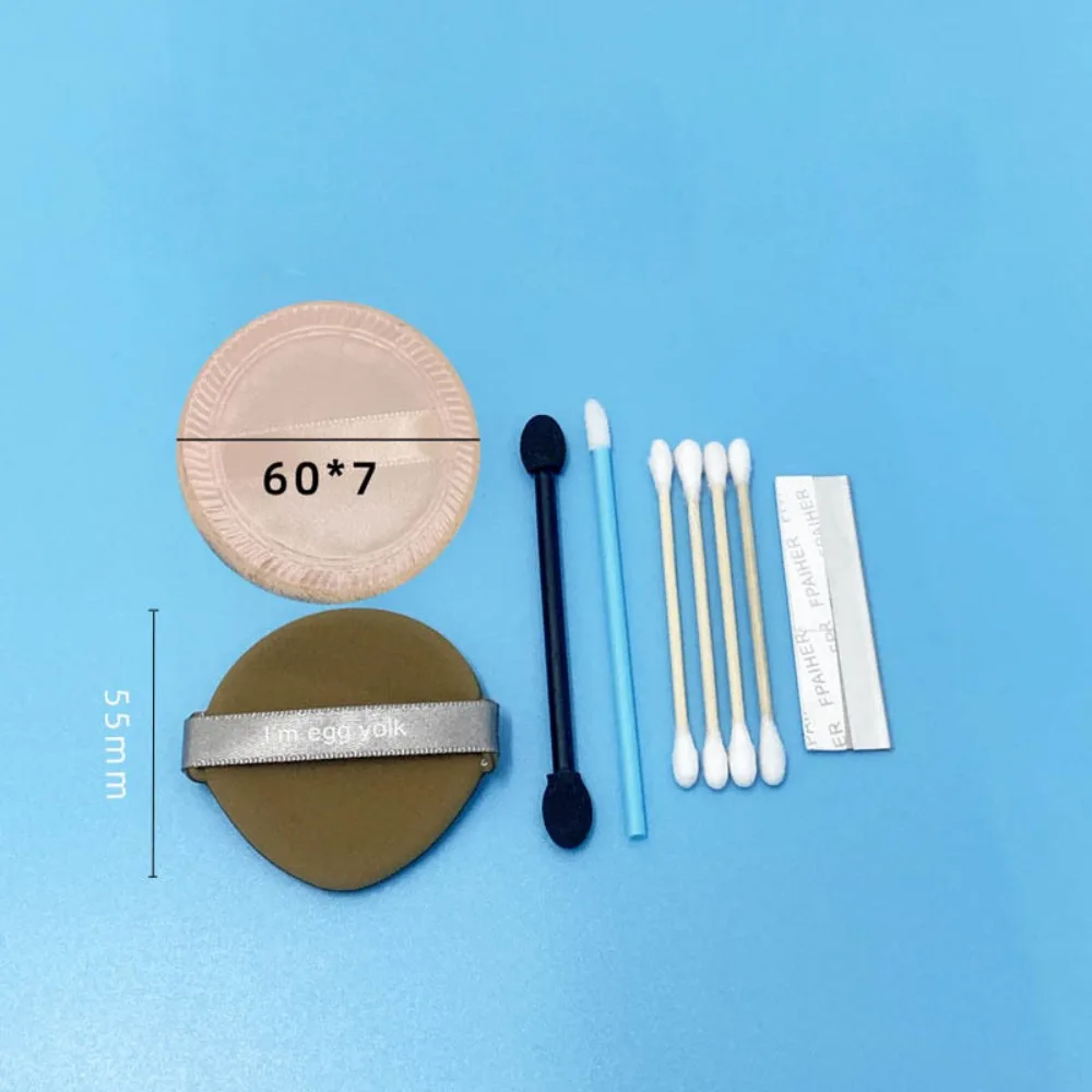 Conjunto de maquiagem descartável de mistura rápida, uso seco e molhado, pincéis labiais, ferramentas de beleza, suprimentos de maquiagem, kit de sopro de pó