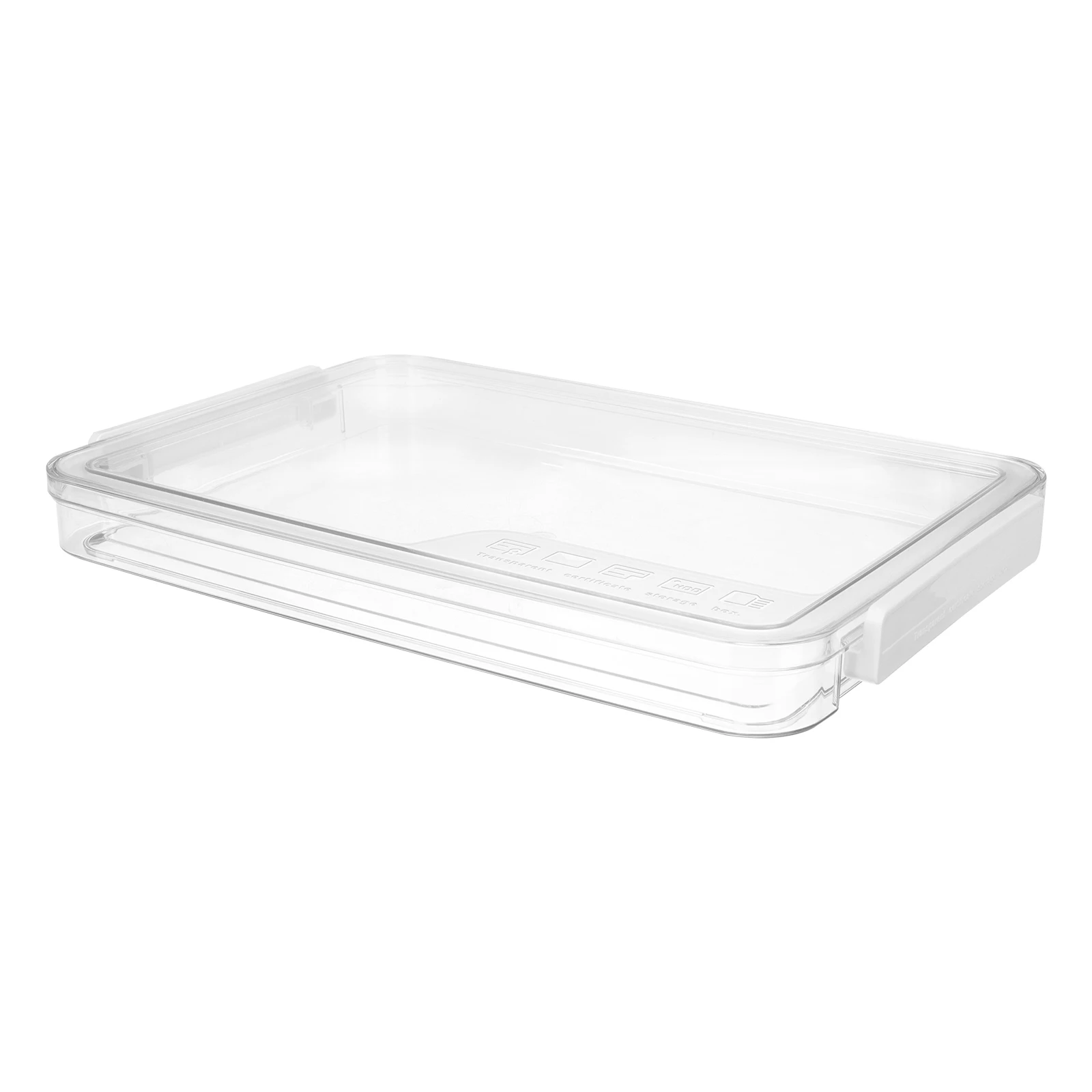 

Pet Abs Storage Box Large Capacity Document Organizer Case Transparent Lightweight For Office Home Schoolfile Cabinet