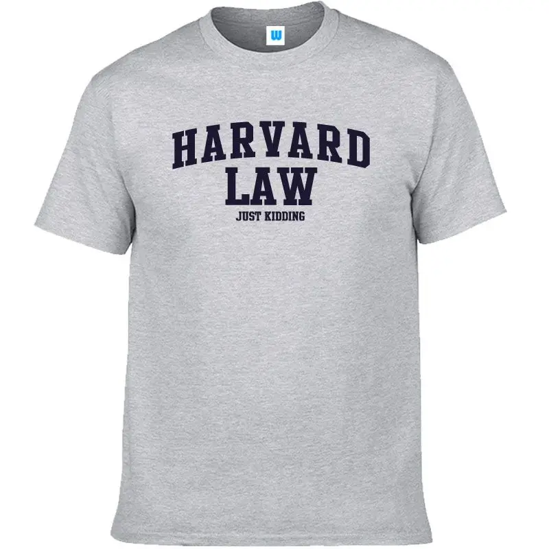 

2025 модная летняя новая футболка с коротким рукавом Harvard Law Just Kidding, мужская одежда для сна, мужские роскошные брендовые пижамы