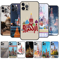 Case For Apple iPhone 11 13 Pro Max 12 Mini XR SE 2020 7 8 Plus X XS Phone Cover 6 6S 5 5S Silicone Shell Moscow City Funda Capa