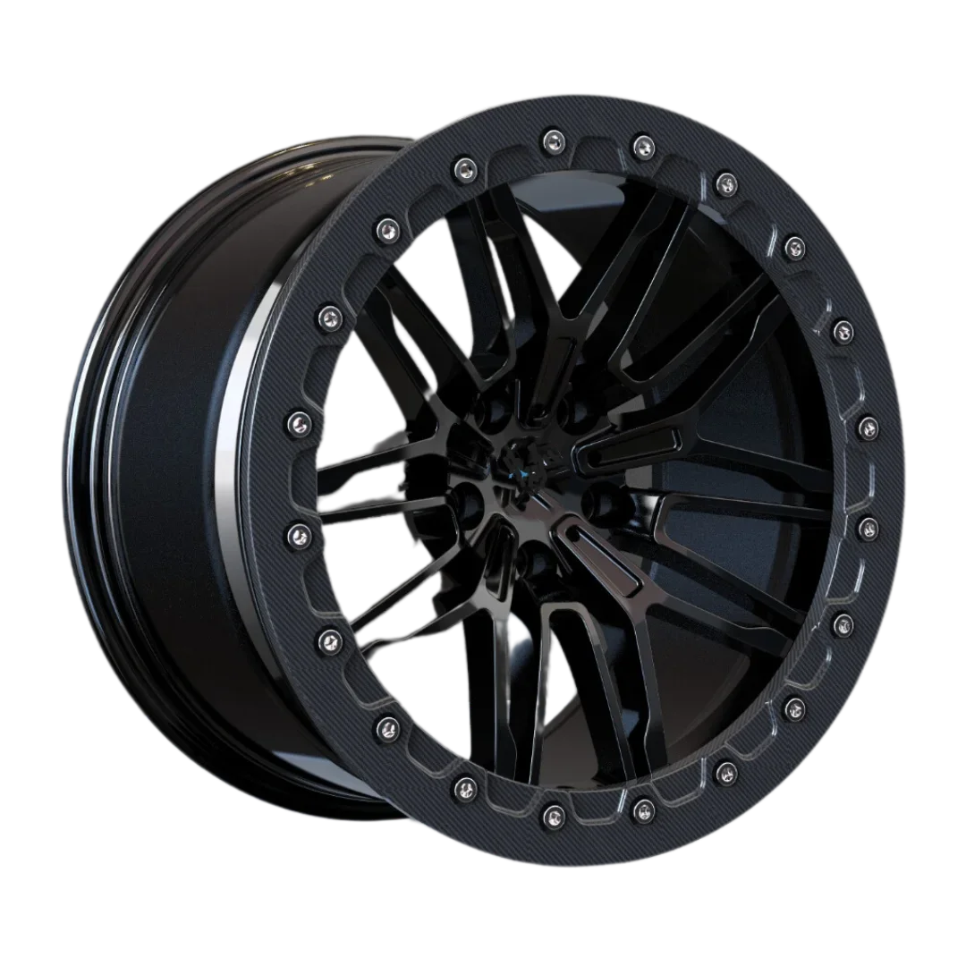 For Dodge BMW Chevrolet Beadlock Forged Wheels 5x115 6x139.7 PCD 15 17 18 Inch Off Road Trailer Rims