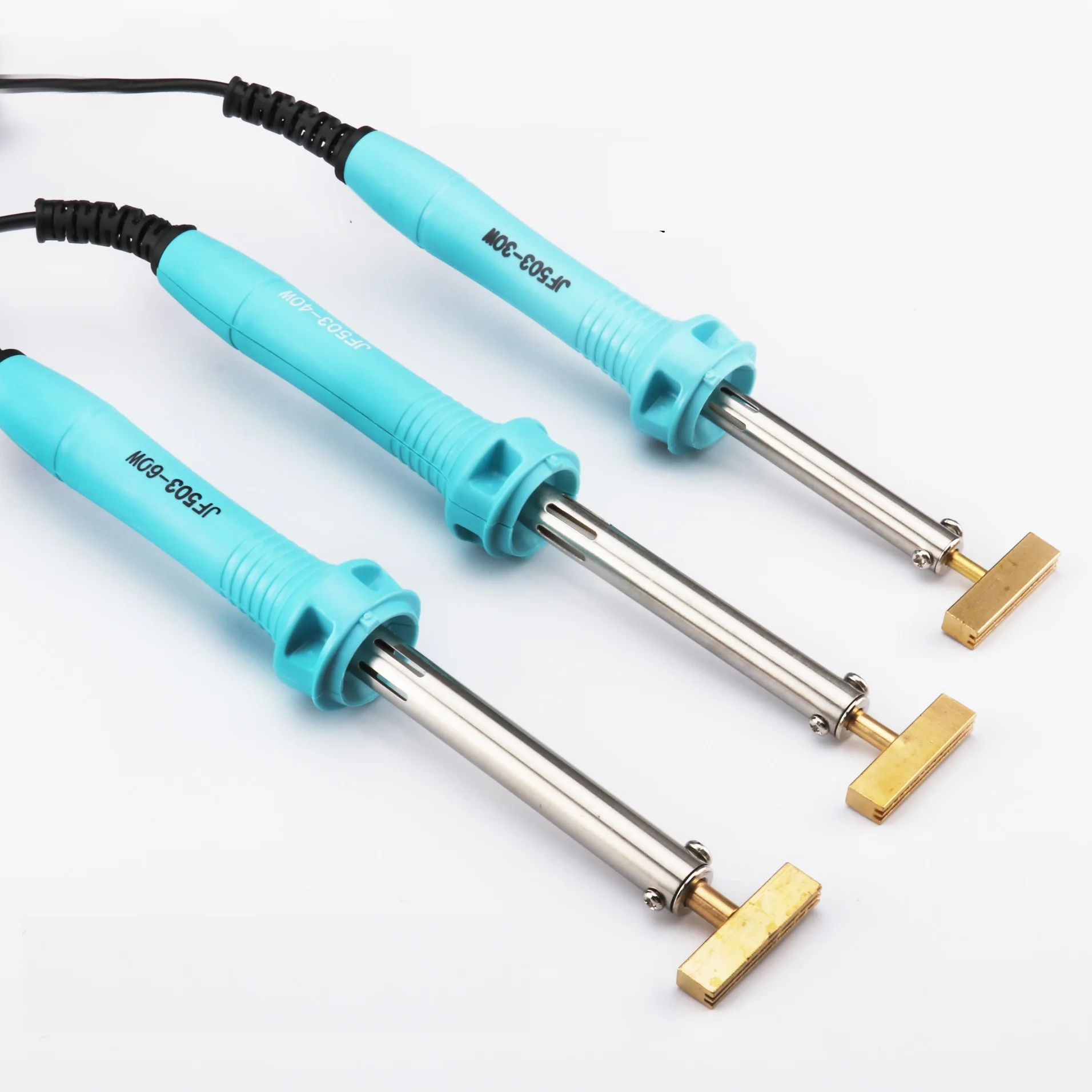 30w 60w 40w Soldering Iron T Tip T-head Copper T-Tips + Rubber Cable Hot Press For LCD Screen Pixel Flex Cable Repair