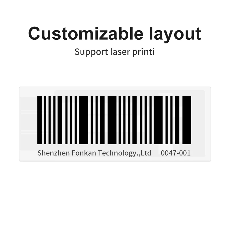 Customizable Waterproof Adhesive Labels RFID Adhesive Labels Anti-Metal Tag Flexible RFID Tag