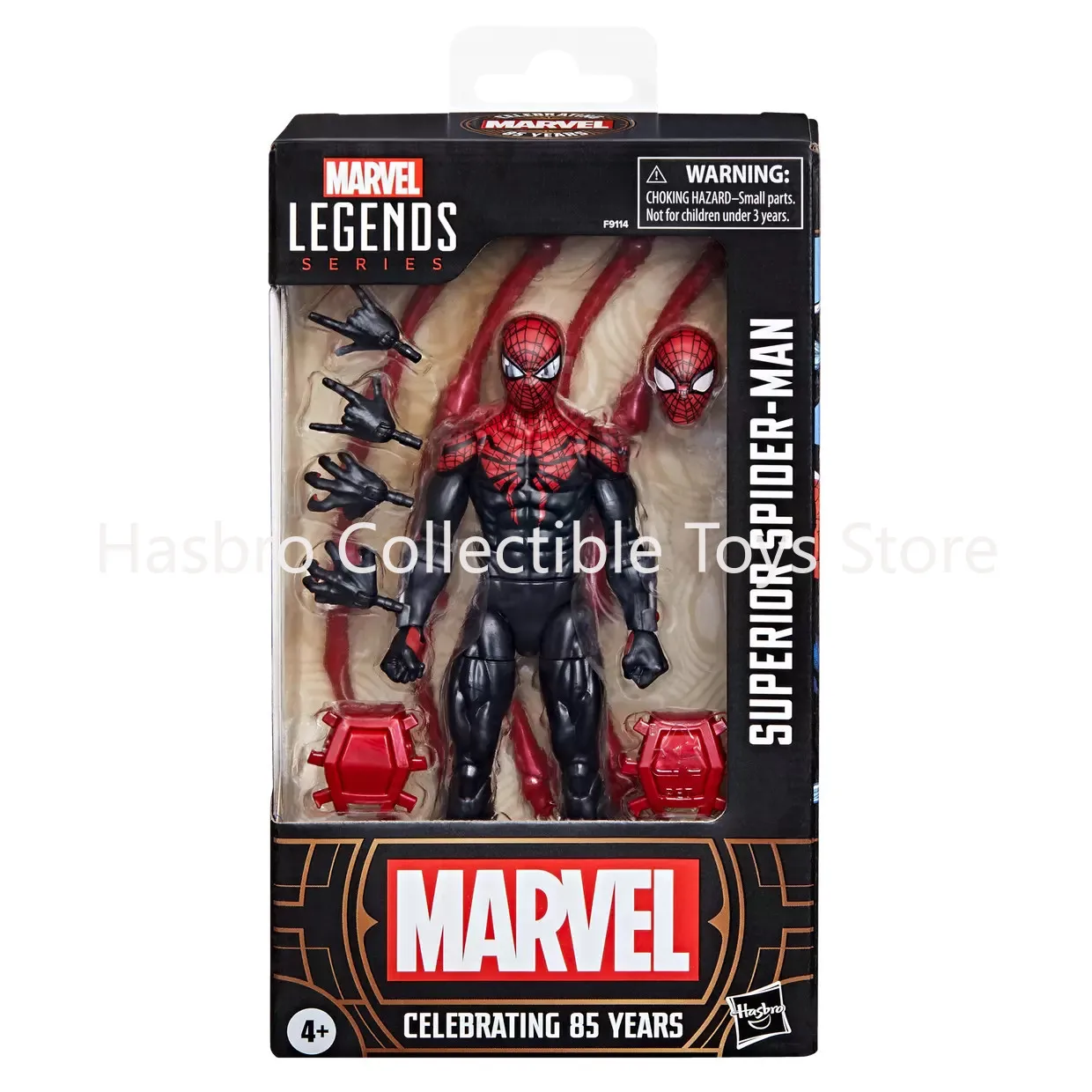 متوفر في المخزون Spider-Man Marvel Legends Series Superior SpiderMan 85th Anniversary Action Figure Model Toy Gift