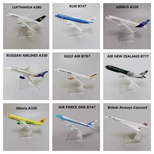 Air France Concorde Lufthansa Kanada Prancis KLM Brasil Spanyol Inggris AS A340 A350 B737 B747 Model Pesawat Pesawat Terbang 16cm 8 penjualan terbaik klm - №