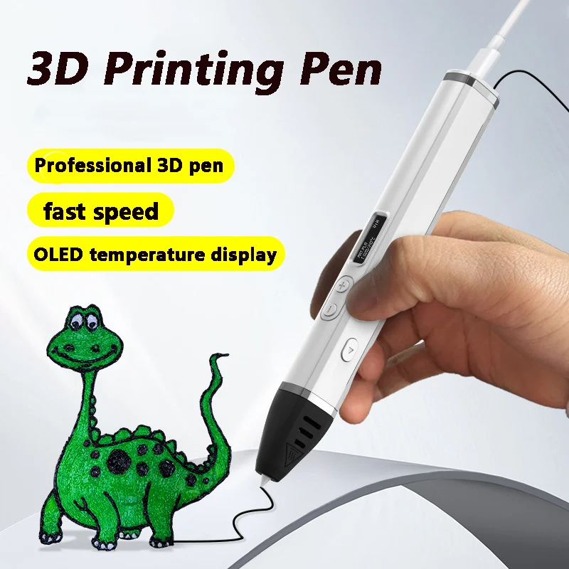 Professional 3D Print Pen Competition Level OLED Display With PLA Filament 3D Doodling Making Detachable Design 3D Printing Pen