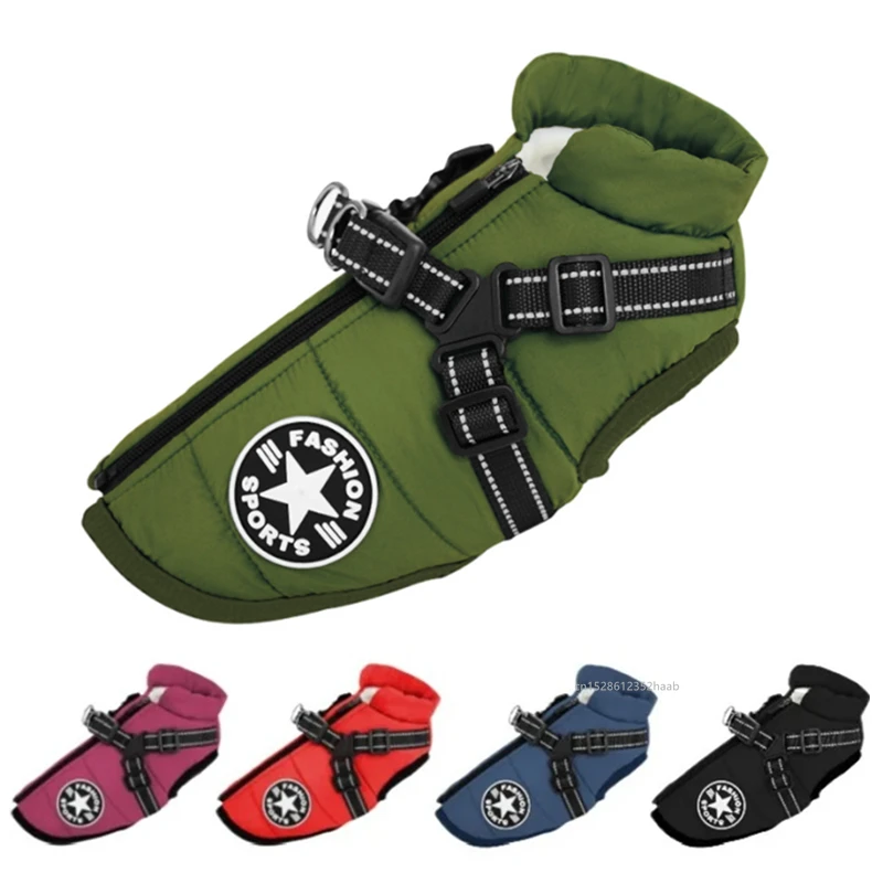 سترة شتوية دافئة للكلاب الأليفة مع سترة معطف للكلاب مقاومة للماء لملابس الكلاب الصغيرة والمتوسطة من تشيهواهوا الفرنسية البلدغ في الهواء الطلق