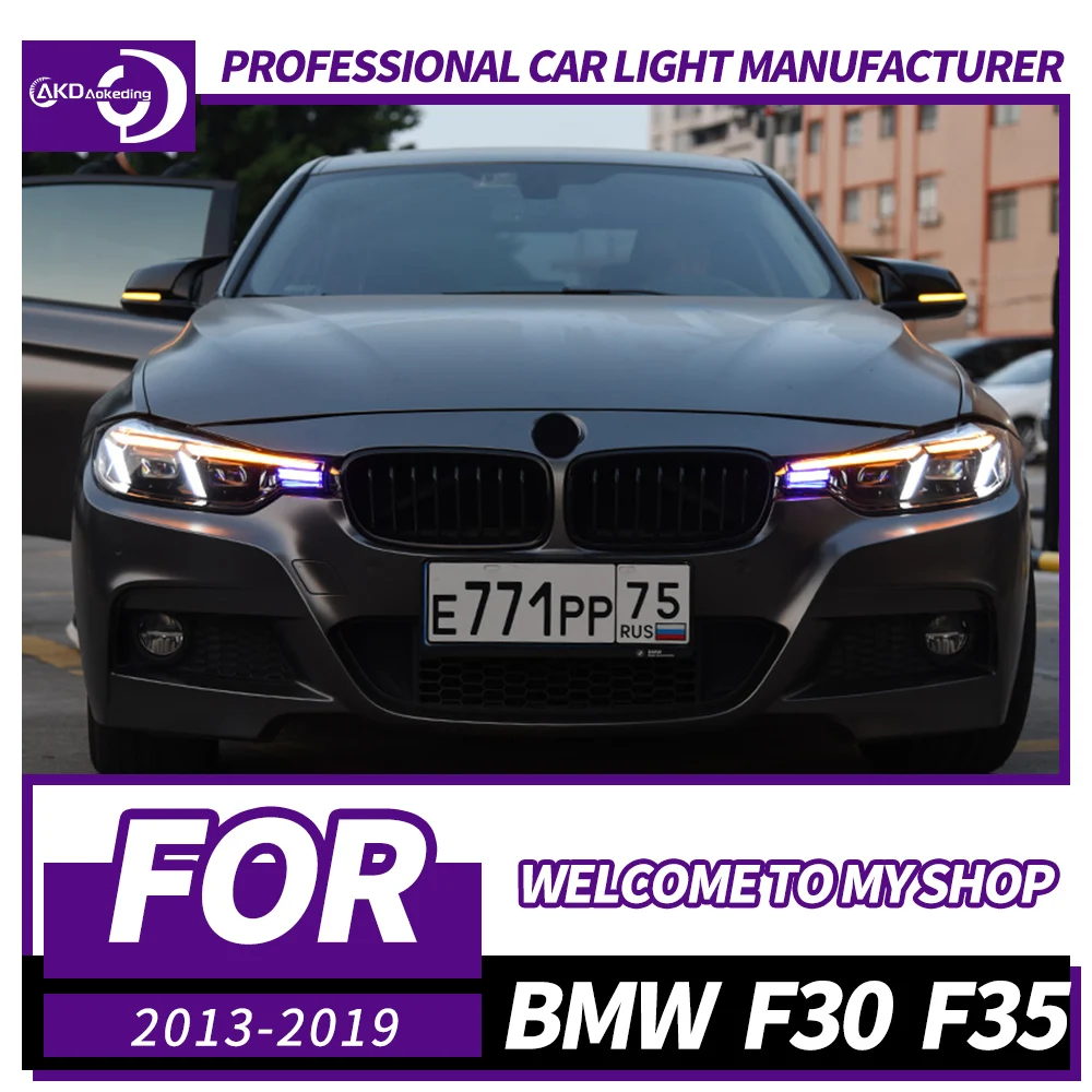 

AKD Автомобильные фары Светодиодные фары для BMW F30 Фары Проекторные линзы F35 Передние лампы 318i 320i 325i 328i 330i 335i DRL Автозапчасти