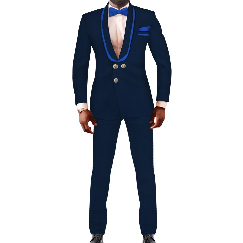 2-Piece Men's Suit Set Long Pants Set Men's Party Long Sleeved Set Business Suit  WYNX201