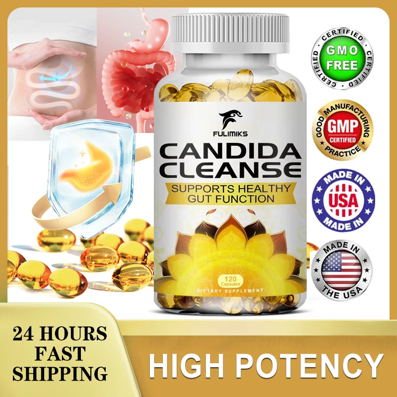 

Fulimiks Candida Cleanse Capsules- Antioxidant, Intestinal Cleansing and Detoxification, Promote Digestion & Metabolism