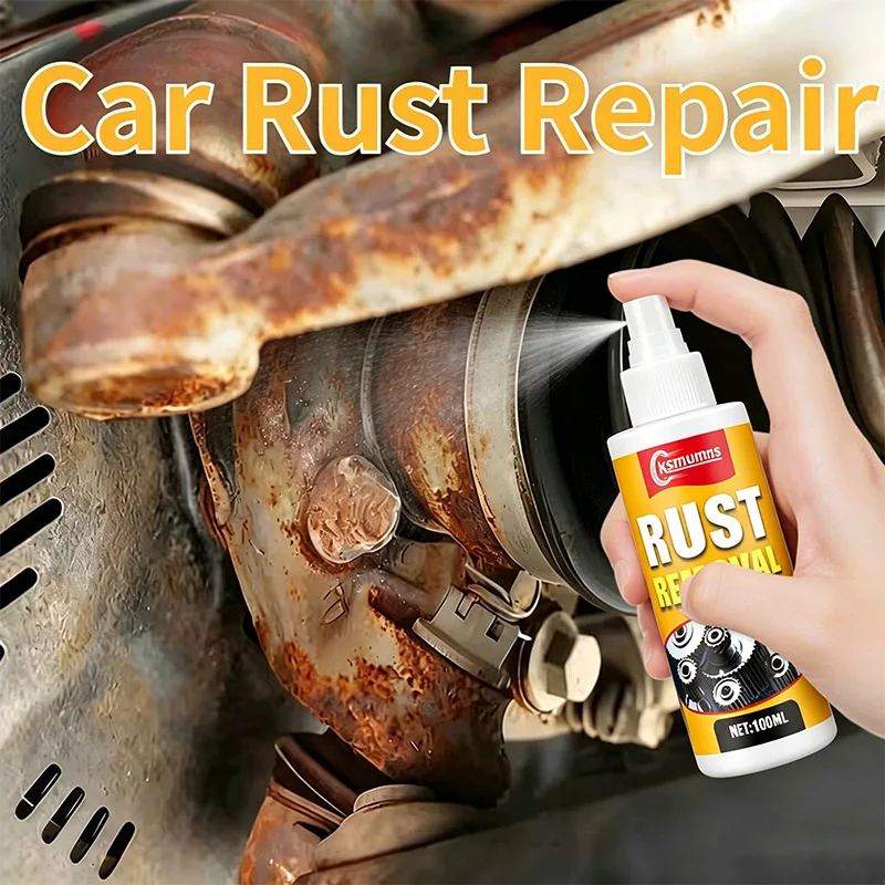 Powerful Metal Rust Remover Spray - Metal Polish, Suitable for Metal, Wheels, Brakes, Kitchen Appliances, Cars, Bolts, Nutas
