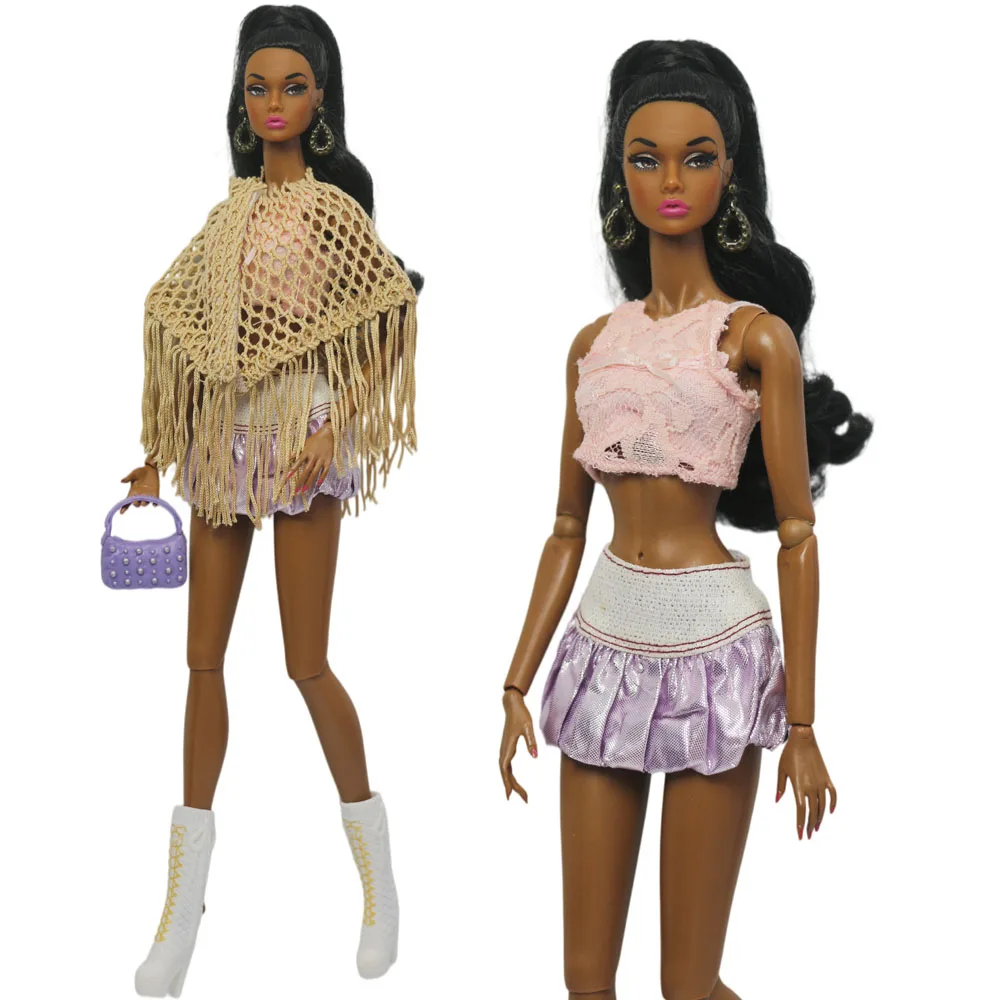1 Set Puppenkleidung im Maßstab 1:6, Kleid-Outfit für 11,5 Zoll (30 cm) Puppen, viele Stile zur Auswahl, Geschenke für Mädchen, Puppenzubehör # 36 – Detail 1