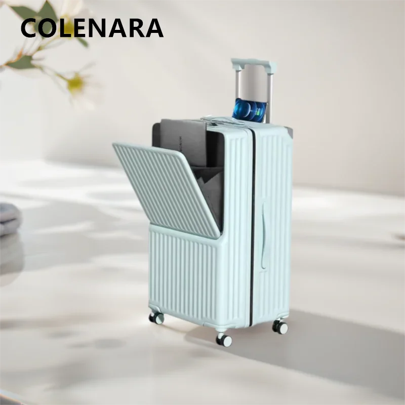 

COLENARA 24"26Inch New 28"30 Suitcase Large Capacity Trolley Case USB Charging Wheeled Travel Bag with Wheels Rolling Luggage