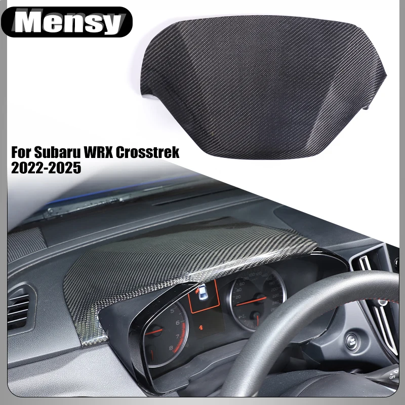 Dry Carbon Fiber Car Instrument Speed Meter Upper Panel Cover Trim For Subaru WRX Crosstrek 2022-2025 Car Accessories