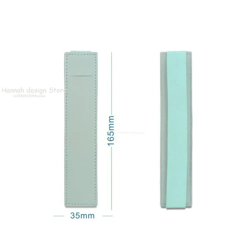 Vintage Leather Pen Pouch with Secure Strap Attaching to Books Notebook Multi-Functional Pencilcase Portable Cowhide Pencil Case