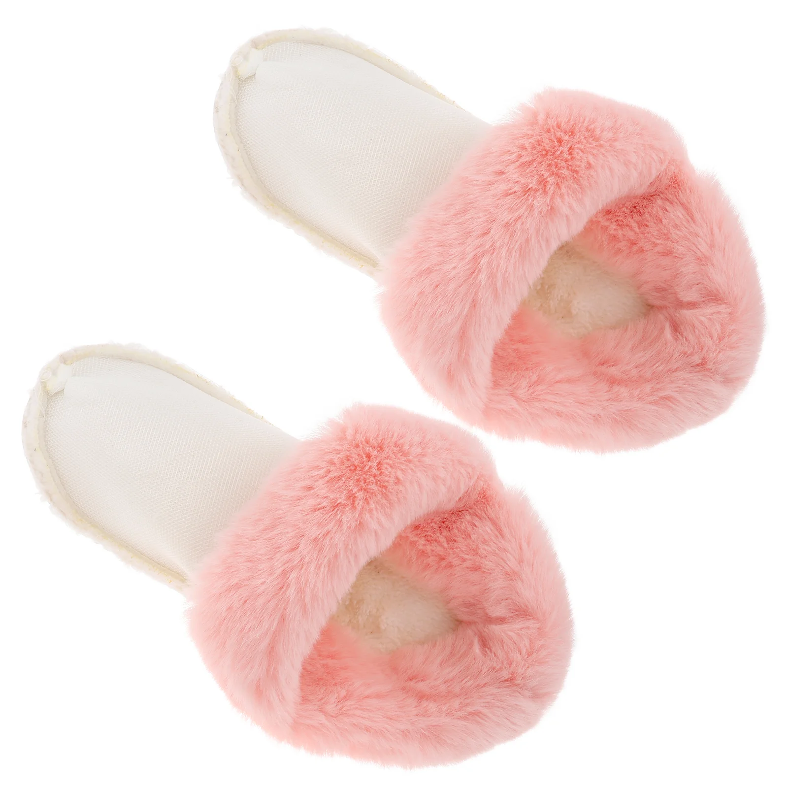 Velvet Warm Fluffy Shoe Insert Liner Slipper Insoles Replacement Plush Inserts Winter Hole