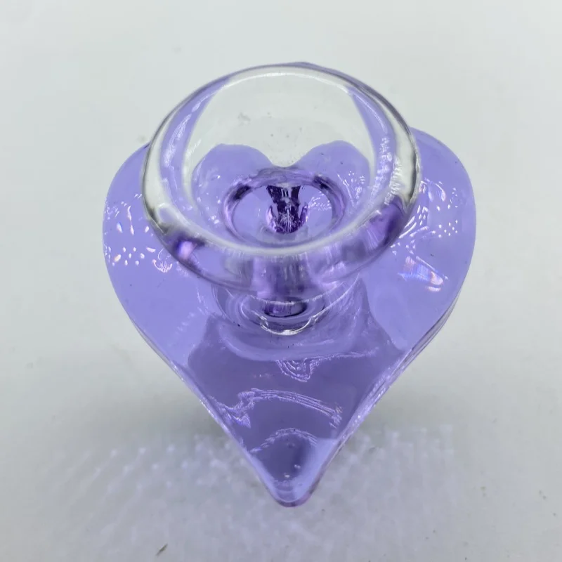 14 Mm Heart Shape handle Glass Funnel Manual Dish Rack Glass Funnel Bowl Rack