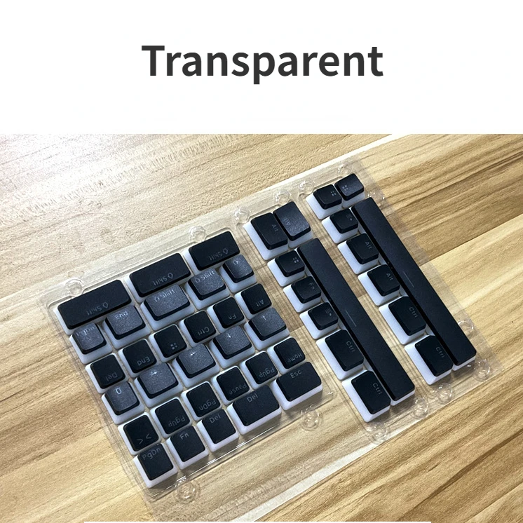 Puding Keycaps Kit suplemen 1.0U 1.25u 1.5U 1.75u tata letak untuk 6.0u Razer 6.5u Corsair Set tutup kunci dengan hitam/putih