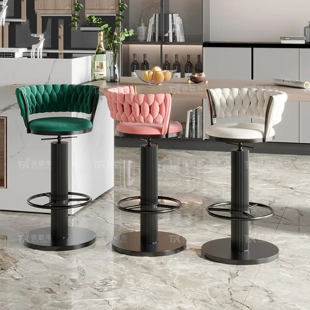 Modern Vanity Bar Stools Patio Gaming Waiting Luxury Fashion Dining Chairs China Fashion Tabourets De Bar Interior Decorations