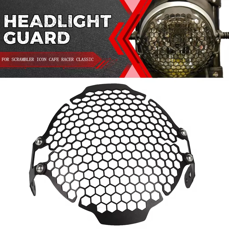 

Motorcycle Accessories Headlight Guard Front Lamp Protector Cover Stainless Steel FOR Ducati Scrambler Icon Cafe Racer Classic