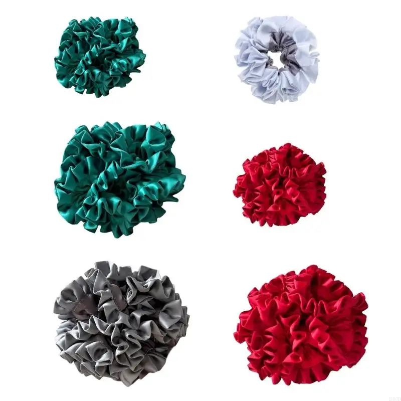 

340D Silk Feeling Scrunchies Flower Unique Ribbon Hair Tie Hair Rope Scrunchies Costume Ribbon Hair Tie Scrunchies Hair Tie