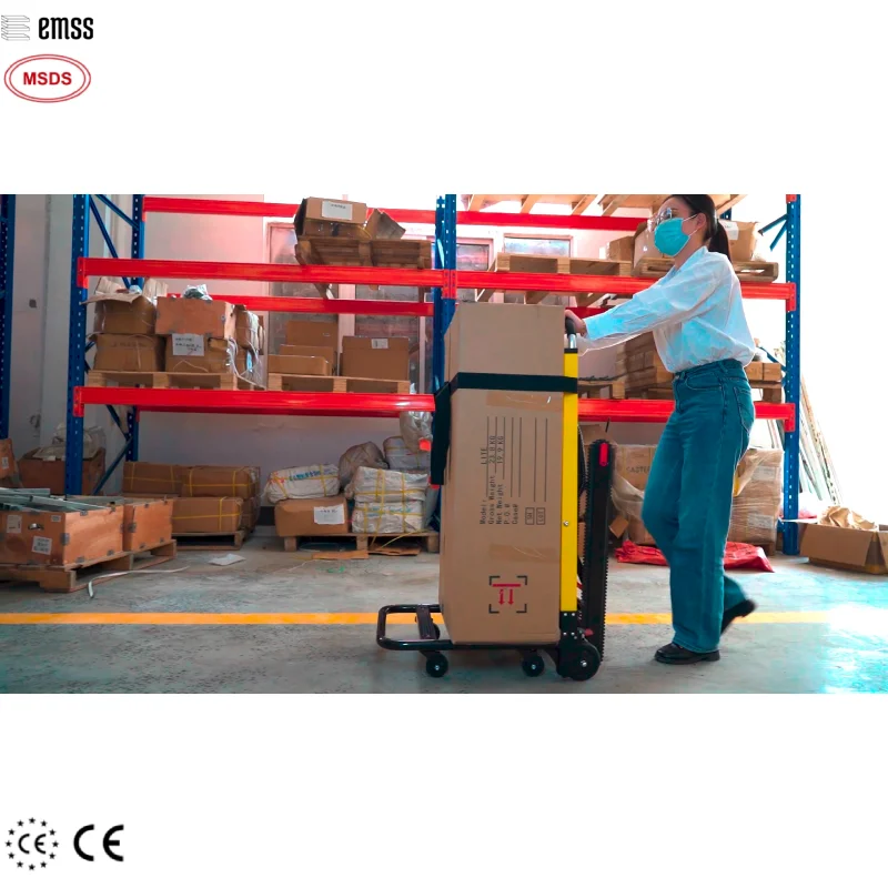 

Стабильная электрическая тележка для подъема по лестнице в сложенном виде