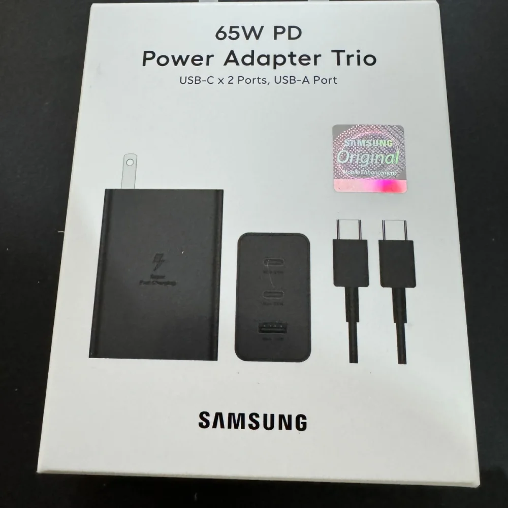 US 25W 45W 65W Charger Kit Original for Phone Samsung Super Fast Charger Type C Adapter for Galaxy Z S23 S24 Cable Saver view 2