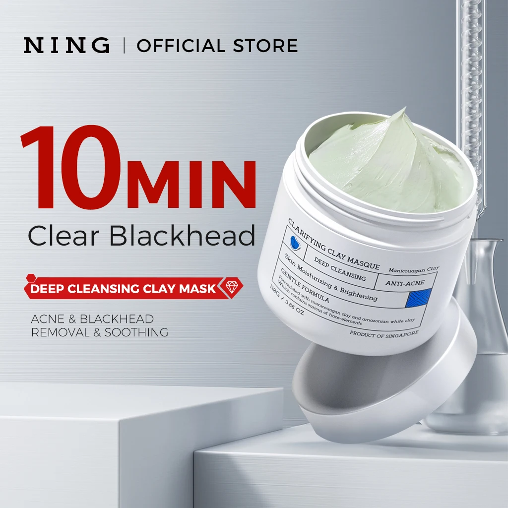 

NING CLARIFYING CLAY MASQUE DEEP CLEANSE, OIL CONTROL, PORES MINIMIZATION