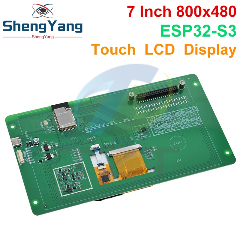 Imagem -03 - Tela Sensível ao Toque Capacitiva Lcd Interface Rgb Módulo Esp32-s3 Built-in 16mb Spi Flash 8mb Psram 800x480 7.0