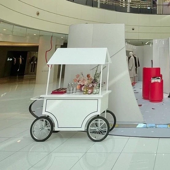 Customizable Creative Bazaar Stall Cart Night Market Snack Food Cart Mobile Promotional Float