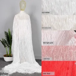 Chiffon Fabric Long Tassel Perspective Skirt Dress Designer Wholesale Cloth Diy Apparel Sewing Fabric Material