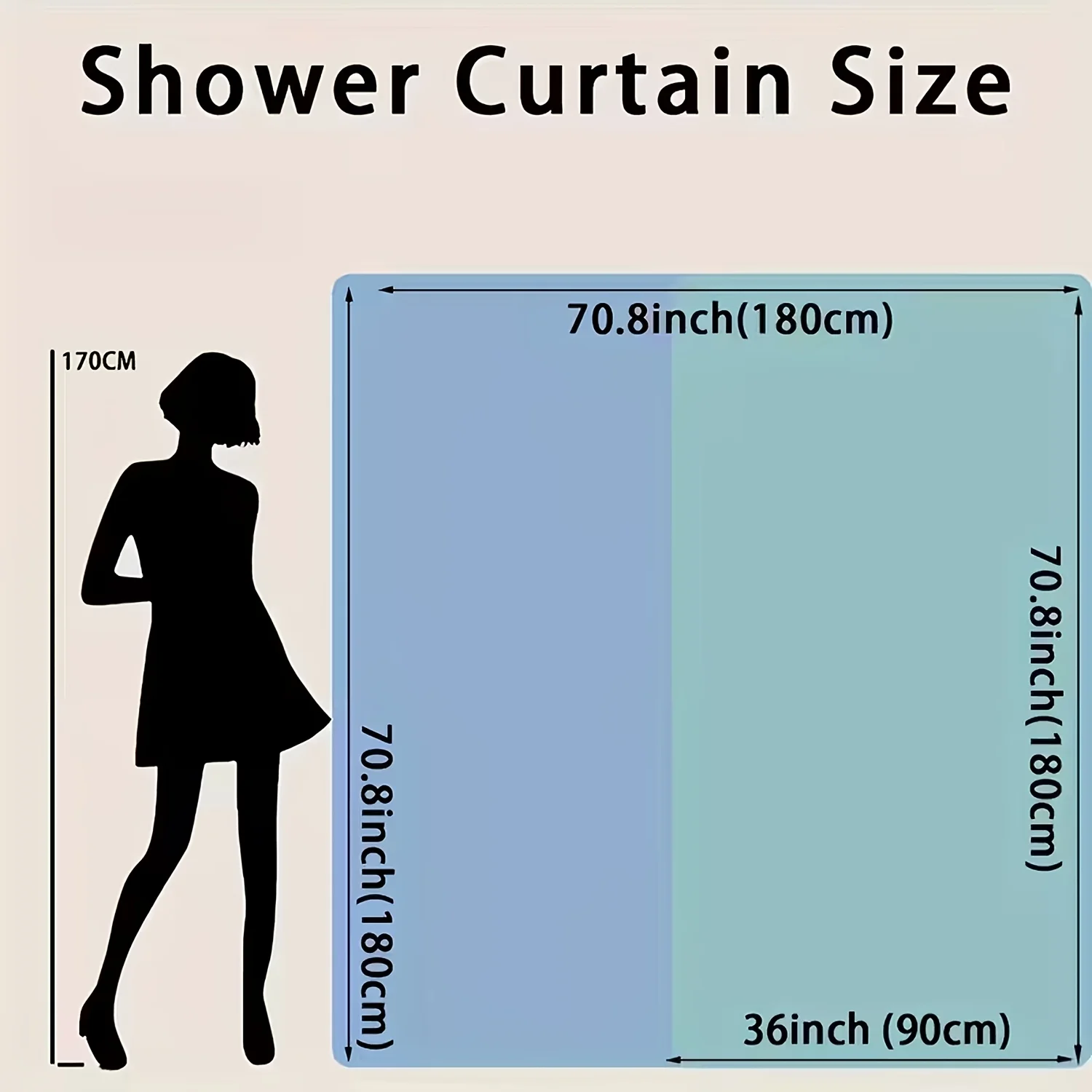 Farmhouse Custom Photo Shower Curtain DIY Personal Image Printing Mildew Proof Bath Curtain With Complete Hooks For Bathroom Int view 2