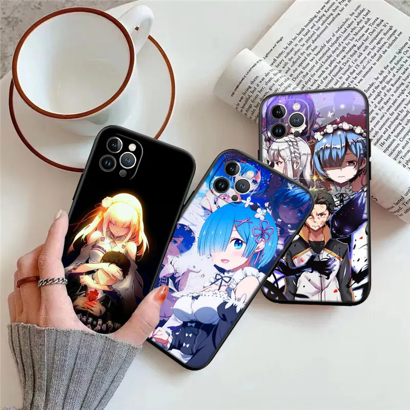 Re Zero Emilia Ram Rem New High-End Shell Phone Case for Xiaomi Poco C40 C50 C51 C55 C65 C71 C75 F3 F5 F6 F7 M2 M3 Pro Ultra view 4