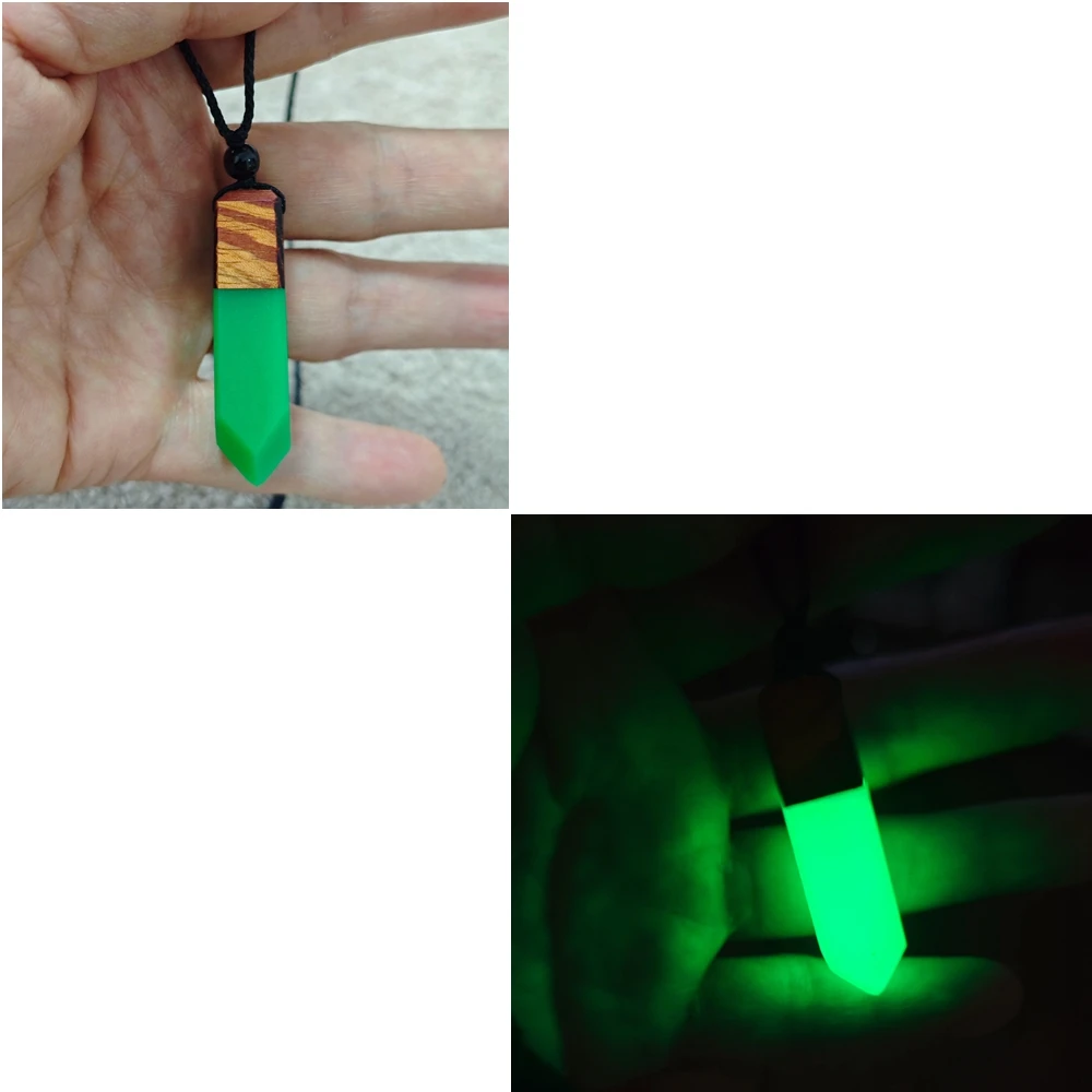 

Ancient Wood Resin Glow-in-the-Dark Necklace Pendant Jewelry Gift ABB011