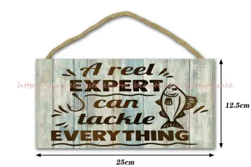 a reel expert can tackle everything Lake House wood sign & wall decor