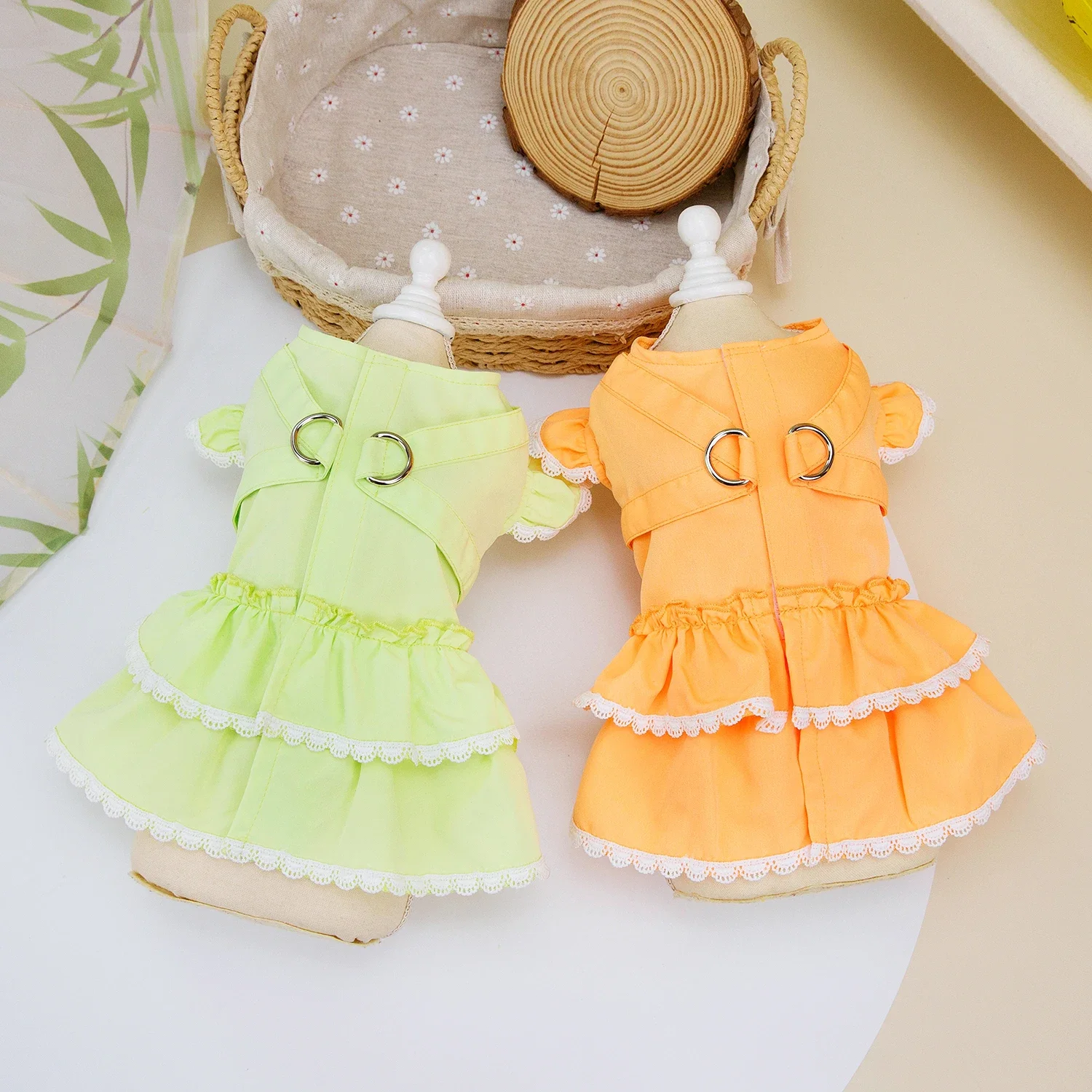 Summer Dog Dress Cute Pet Party Skirts Cat Princess Dresses Chihuahua Yorkie Sweet Clothing Puppy Clothes Pet Costume