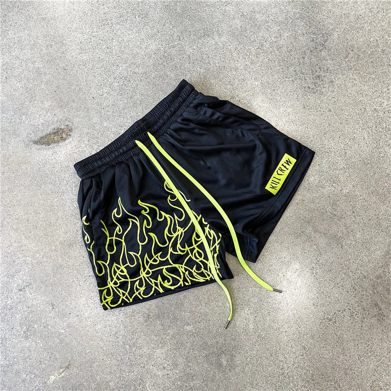 Short de plage en maille à séchage rapide pour homme, pantalon de survêtement d'entraînement de basket-ball, short d'été décontracté à trois points, mode de natation