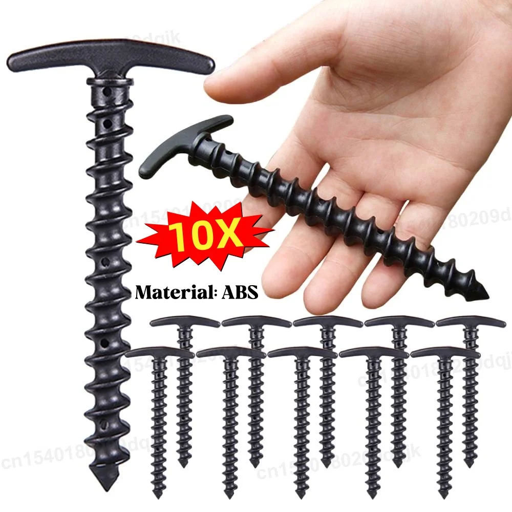 10 قطعة/المجموعة خيمة المسامير في الهواء الطلق رحلة التخييم وتد الخيمة الأرض المسامير المسمار مسمار حصص أوتاد البلاستيك الرمال أوتاد رحلة شاطئ خيمة حصص #1