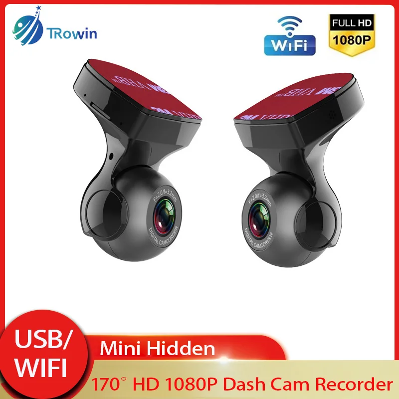 

Mini Car Dvr HD 1080P Dash Cam for Car Video Recorder 170 Degrees USB/WIFI Dashcam Motion Detection G-Sensor Car Camera